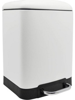 ΚΑΛΑΘΙ ΜΠΑΝΙΟΥ 6lt INOX ΑΣΠΡΟ SOFT CLOSE ANKOR