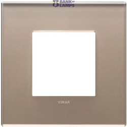 Plate 2M mirror glass opal brown