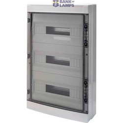 DISTRIBUTION BOARD WITH PANELS WITH WINDOW AND EXTRACTABLE FRAME - PRE- ARRANGED FOR TERMINAL BLOCK - (18X3) 54M IP65