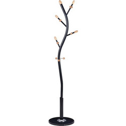 VenCore Arbor Black 5520-10001 - Καλόγερος Ρούχων Μεταλλικός Μαύρος 37 x 37 x 171cm