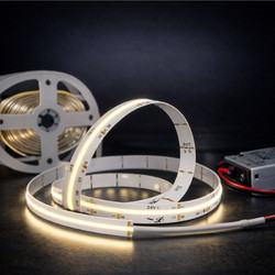 VenCore 6174-50015 - Ledstrip Cob 12W IP20 WW - Ταινία LED Τύπου COB - 5 Μέτρα (1 Roll) - 12 Watt 24 Volt - 320 LED ανά Μέτρο
