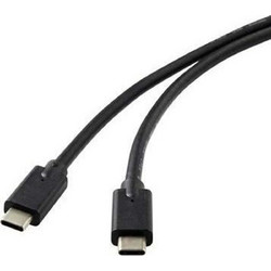 MicroConnect καλώδιο USB-C 3.2 Gen 2 1m 100W PD Μαύρο (DOCKUSB3.2CC1)