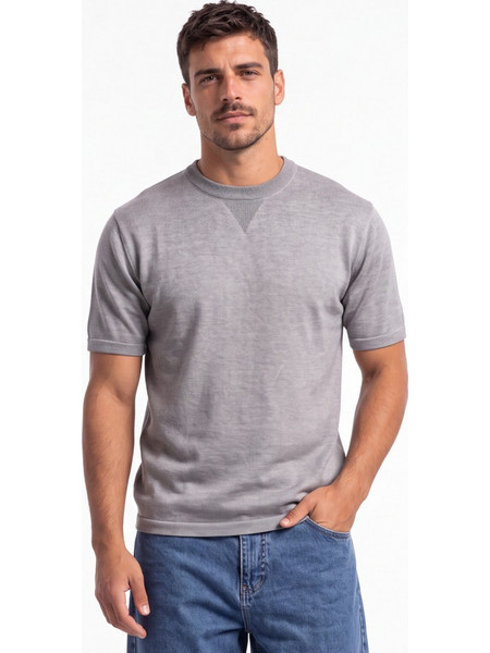 T-SHIRT ΠΛΕΧΤΟ VIENNA - ΓΚΡΙ