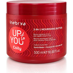 Inebrya Up To You Coily 3-In-1 Nourishing Butter Μάσκα Μαλλιών 500ml