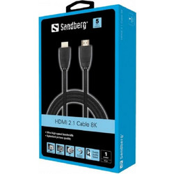 Sandberg Καλώδιο HDMI 2.1 HDMI Male to HDMI Male 1m Black