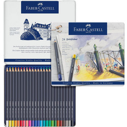 Faber-Castell Goldfaber Κασετίνα Ξυλομπογιές Σετ 24τμχ