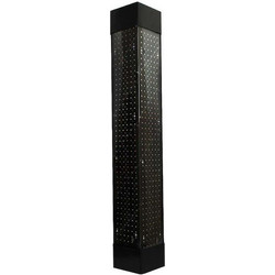Γωνιακή Ταμπέλα LED Μπαρμπέρη Barber Pole 1m + Τηλεχειριστήριο OEM - Μαύρο