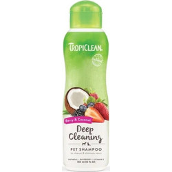 TropiClean Deep Cleaning Shampoo Μούρα & Καρύδα για Σκύλους & Γάτες