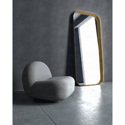 Καθρέπτης Επιδαπέδιος με Led Project Mirrors Iron Floor Curved Ματ Μπρονζέ 90x200cm IRON FLOOR CURVED 90X200 BRONZE + LED