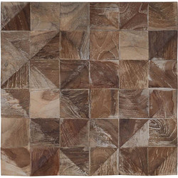 vidaXL Πάνελ Τοίχου 11 τμχ. Ξεβάφτηκε 30 x 30 x 2 cm Μασίφ ξύλο teak