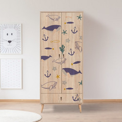 Ντουλάπα Ρούχων City Gardrop Marin 863Sph4254 (80x190x45)