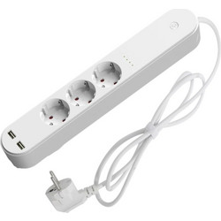 Denver Smart Home Πολύπριζο 3 σε 1 με 2 x USB SHP-310U