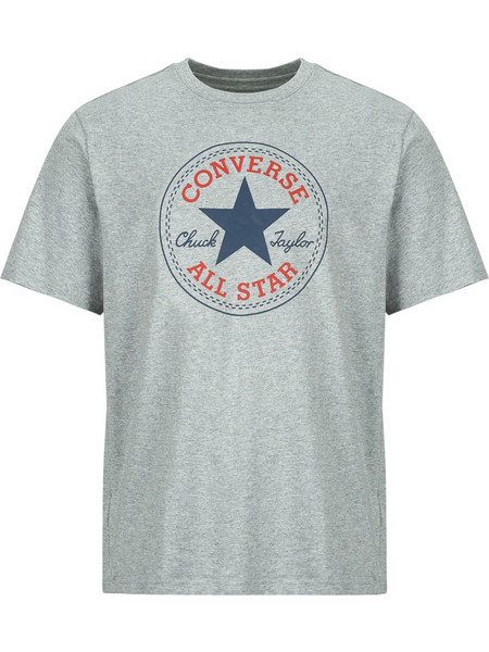 Converse - Ανδρικό T-shirt Chuck Taylor All Star Patch Relaxed Fit CVM5T459-027 Γκρι