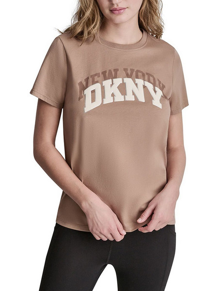 DKNY DP6T1733 LOGO ΜΠΛΟΥΖΑΚΙ ΚΟΝΤΟΜΑΝΙΚΟ DKNY DP6T1733-00K7 Tan