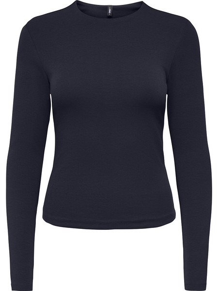 ONLY ONLRILEY L/S O-NECK TOP JRS 15386477-Night Sky DarkBlue