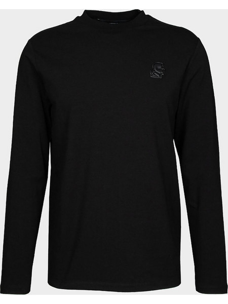KARL LAGERFELD T-SHIRT CREWNECK LS 755048-564235-990 Black