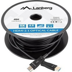 Lanberg Καλώδιο HDMI 2.1 HDMI Male to HDMI Male 40m Black