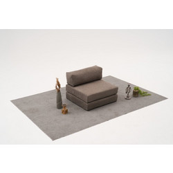 1-Seat Sofa Comfort - Grey v2 Fabric: 100% Chenille 95x95x75 cm