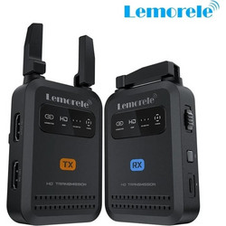 Lemorele R5030 Ασύρματος Πομπός Δέκτης HDMI 200m (1080P60Hz/Low Latency/USB-C ή NP-F Μπαταρία) Black
