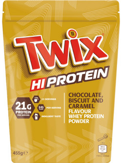 Twix Hi Powder Chocolate Biscuit & Caramel Πρωτεΐνη Ορού Γάλακτος Γράμμωσης 455gr
