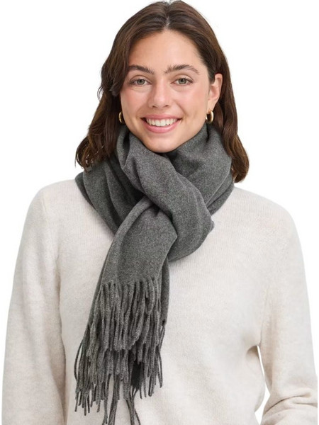 Fransa FRPASMIRA Γυναικείο Κασκόλ - Gray Pinstripe Melange - ΓΚΡΙ