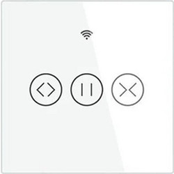 WIFI ΔΙΑΚΟΠΤΗΣ ΚΟΥΡΤΙΝΑΣ 1g ΛΕΥΚΟ N+L 86*86mm