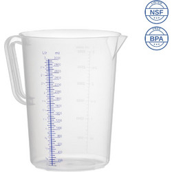 TEMNO Κανάτα Δοσομετρητής Μεζούρας PP 3500ml με Διαγράμμιση