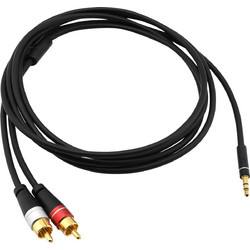 Oehlbach Audio Jack RCA Link Stereo audio cable JACK to 2x RCA LINK 2 m Black