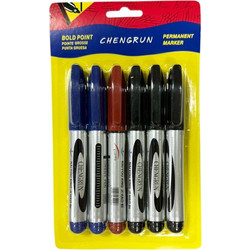 Ανεξίτηλος μαρκαδόρος 6τεμ - Marker-0264021-156094