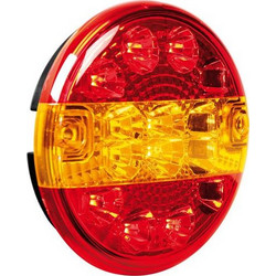 ΦΩΣ ΦΟΡΤΗΓΟΥ ΠΙΣΩ 12/24V 14LED ΚΟΚΚΙΝΟ/ΠΟΡΤΟΚΑΛΙ 3 ΧΡΗΣΕΩΝ ΣΤΡΟΓΓΥΛΟ 140mm 1ΤΕΜ