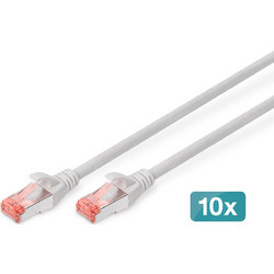 Digitus S/FTP Cat.6 Καλώδιο Δικτύου Ethernet 3m Grey 10τμχ