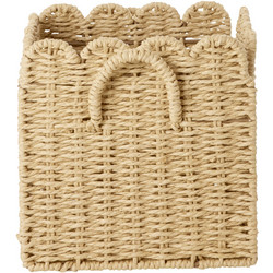 Rice - Paper Rope Foldable Basket - Natural - Small