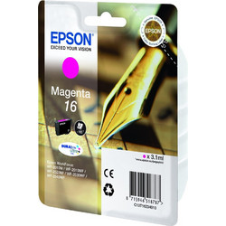 Epson 16 Magenta Μελάνι Εκτυπωτή Inkjet C13T162340