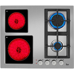 Teka EFX 60 2G 2H AI AL Εστία Αερίου & Ρεύματος Αυτόνομη με Λειτουργία Κλειδώματος 60x51cm