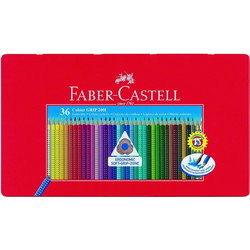 Faber-Castell Aqua Grip Κασετίνα Ξυλομπογιές Ακουαρέλας Σετ 36τμχ