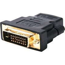 Adapter HDMI Female to DVI-D 24+1 Male Gold Q-Tech (ADAPTORDVIHDMI)