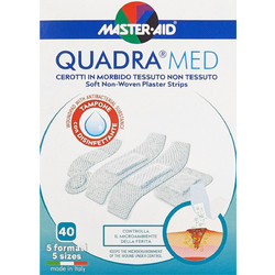 Master Aid Quadra Med Αυτοκόλλητα Επιθέματα 40τμχ