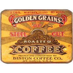 Ρετρό μαγνητάκι ψυγείου χειροποίητο roasted coffee 8x6 εκ