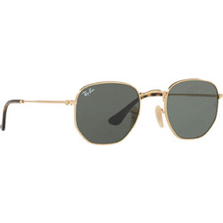 Ray-Ban RB3548N 001/51 Γυαλιά Ηλίου Πολυγωνικά Μεταλλικά Χρυσά με Πράσινο Polarized Φακό