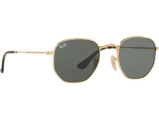 Ray-Ban RB3548N 001/51 Γυαλιά Ηλίου Πολυγωνικά Μεταλλικά Χρυσά με Πράσινο Polarized Φακό