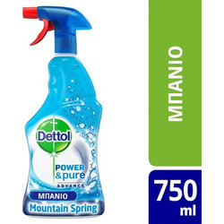 Πολυκαθαριστικό Spray Μπάνιου Dettol Power & Pure750ml