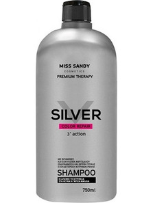 Miss Sandy Silver Color Repair 3 Action Σαμπουάν για Προστασία Χρώματος & Επανόρθωση για Βαμμένα Μαλλιά 750ml