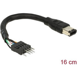 Delock Cable FireWire A 6-pin to Pinheader, 0.16m (82379)