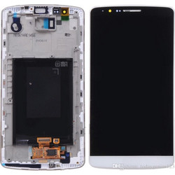 LG G3 D855 D850 LCD Display Screen Οθόνη + Touch Screen Digitizer Μηχανισμός Αφής + Frame Πλαίσιο White
