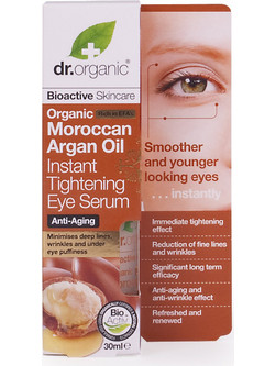 Dr. Organic Moroccan Argan Oil Instant Tightening Eye Αντιγηραντικό Serum Ματιών με Argan Oil 30ml