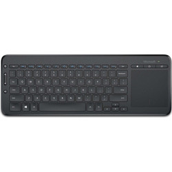 Microsoft All-in-One Media Black Ασύρματο Πληκτρολόγιο με TouchPad