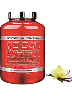 Scitec Nutrition 100% Whey Professional Vanilla Πρωτεΐνη Ορού Γάλακτος Γράμμωσης Χωρίς Γλουτένη 2.35kg