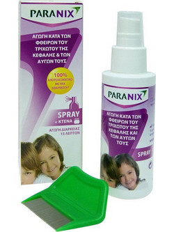 Omega Pharma Paranix Spray Λοσιόν για Ψείρες 100ml + Χτένα