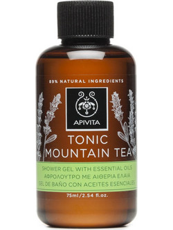 Apivita Tonic Mountain Tea Αφρόλουτρο σε Gel για Ξηρό Δέρμα 75ml