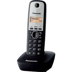 Panasonic KX-TG1611 Ασύρματο Τηλέφωνο Μαύρο Ασημί